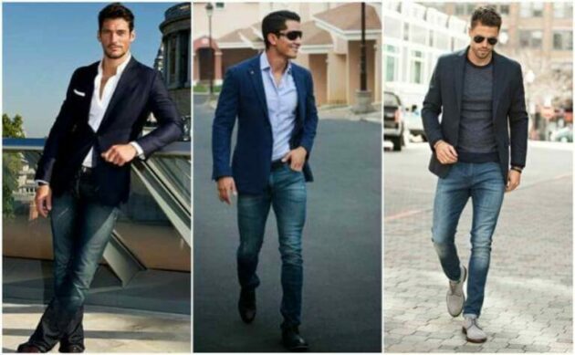 Как мужчинам носить пиджак с джинсами и с чем его лучше надевать
