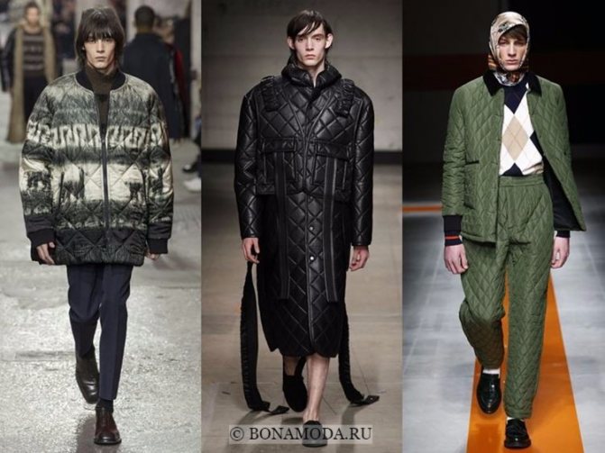 Мужская мода осень-зима 2017-2018: стёганая одежда