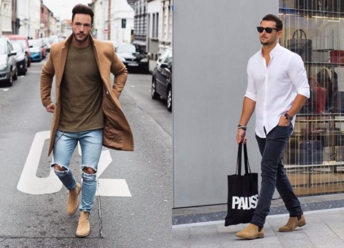 Очень стильные casual looks сочетания челси с джинсами