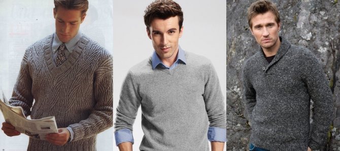 шерстяные мужские пуловеры
